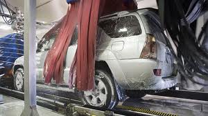 Image of a car in an automatic car wash