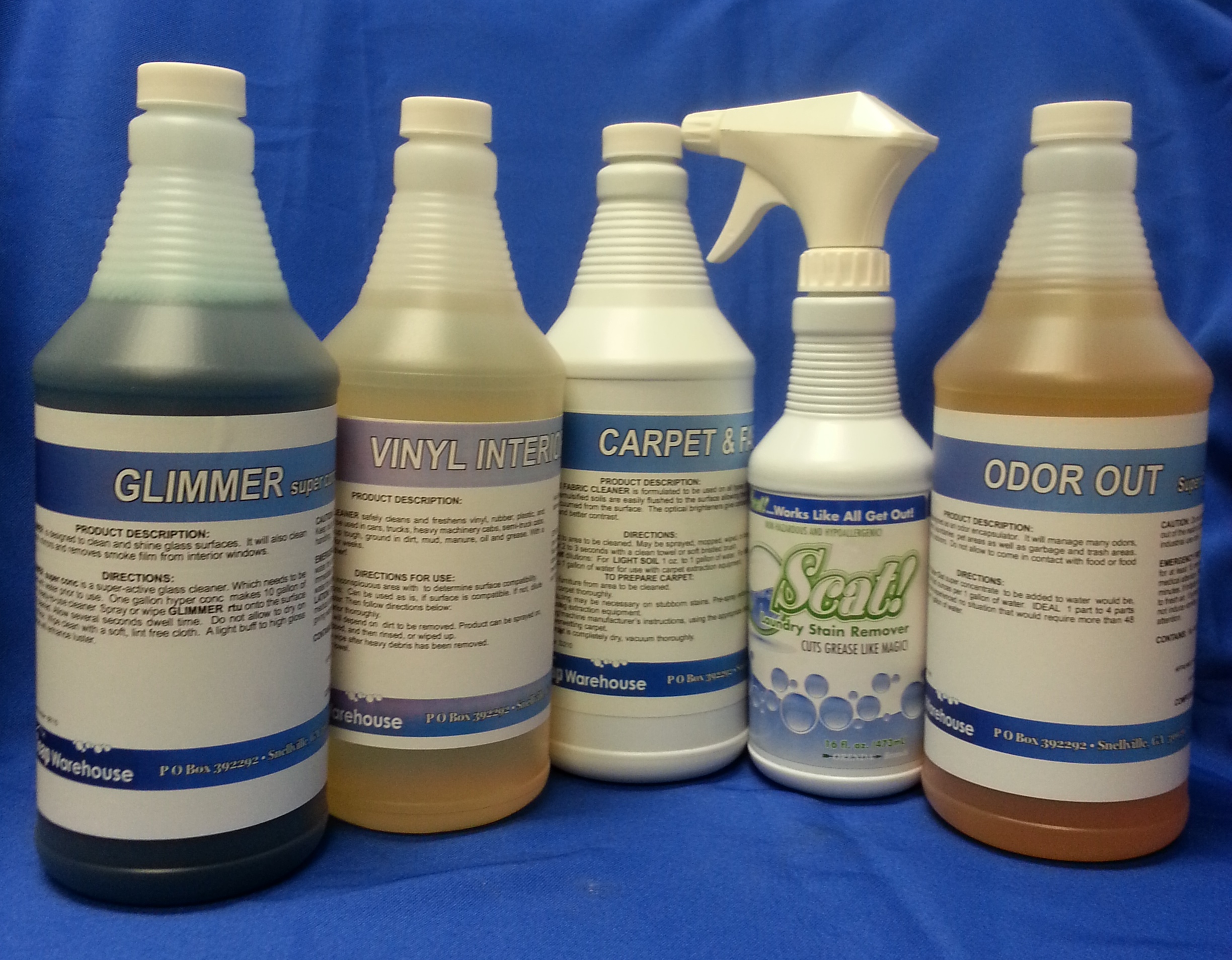 Image of a group of our detailing products